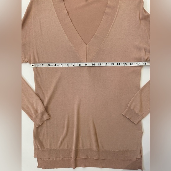 Rag & Bone Yvette V Neck Drop Shoulder Light Viscose Tunic Sweater Medium - Picture 6 of 11